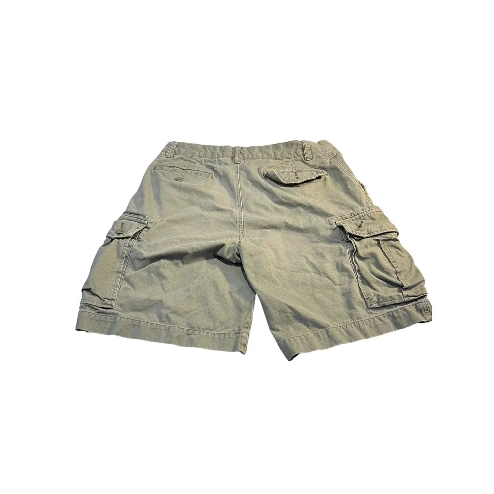 G.H. Bass Olive‎ Green Cargo Shorts Men's Size 34 Outdoors Gorpcore Hiking